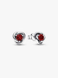 Pendientes de botón Circulo Eternity Agosto Moments