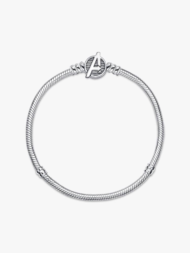 Pulsera Pandora Moments Cadena de Serpiente Cierre Logo Los Vengadores de Marvel