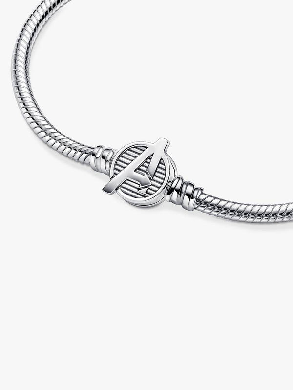 Pulsera Pandora Moments Cadena de Serpiente Cierre Logo Los Vengadores de Marvel