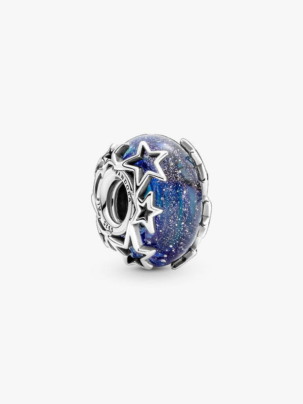 Charm de Cristal de Murano Galaxia y Estrellas Moments