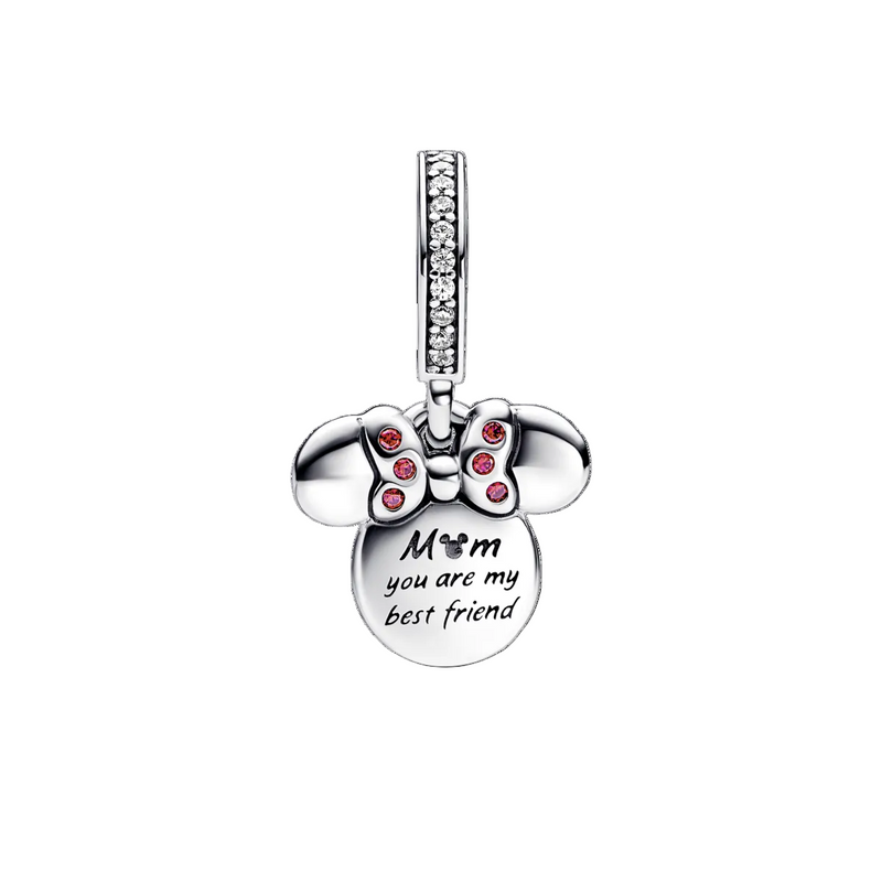 Charm Colgante Doble Silueta Minnie Mouse de Disney
