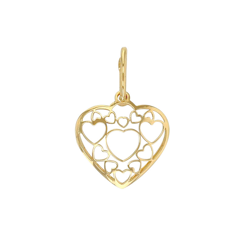 Colgante corazón de oro 18k modelo pequeño