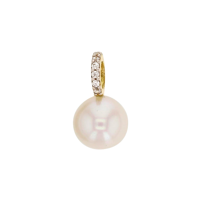 Colgante de oro 18k con perla de agua dulce.