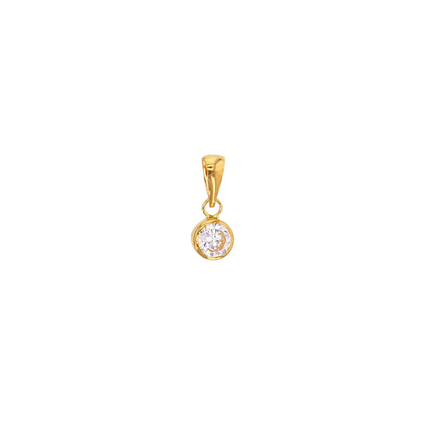 Colgante Oro de 18k + Circonita