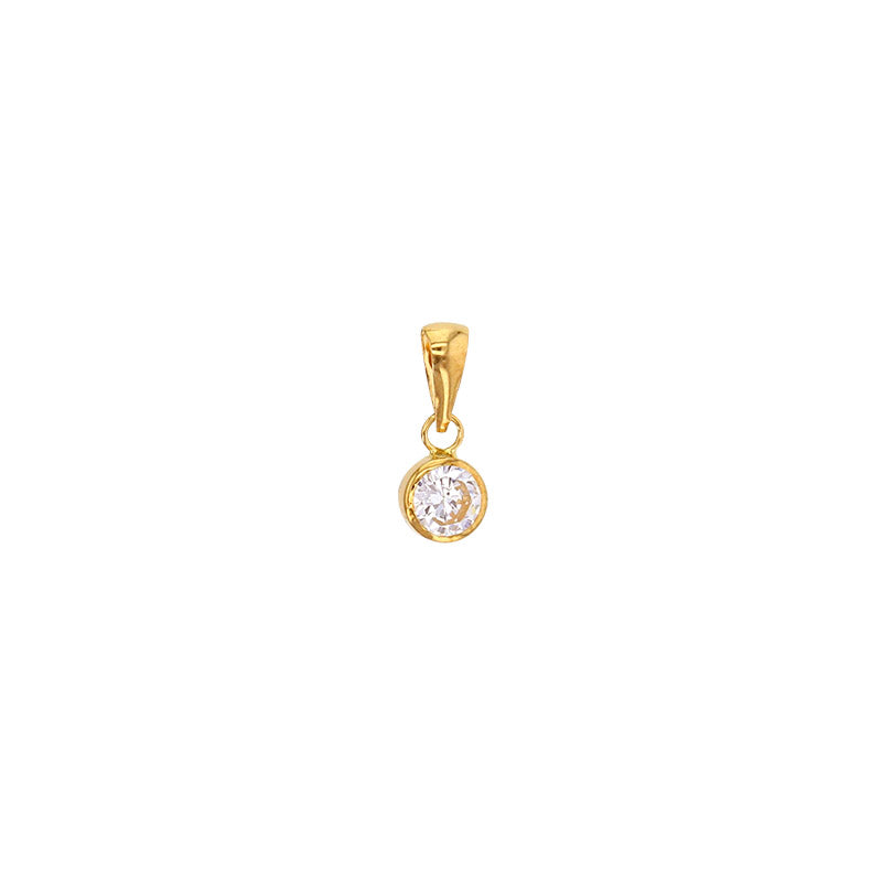 Colgante Oro de 18k + Circonita
