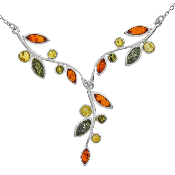 Collar de ámbar y plata 925