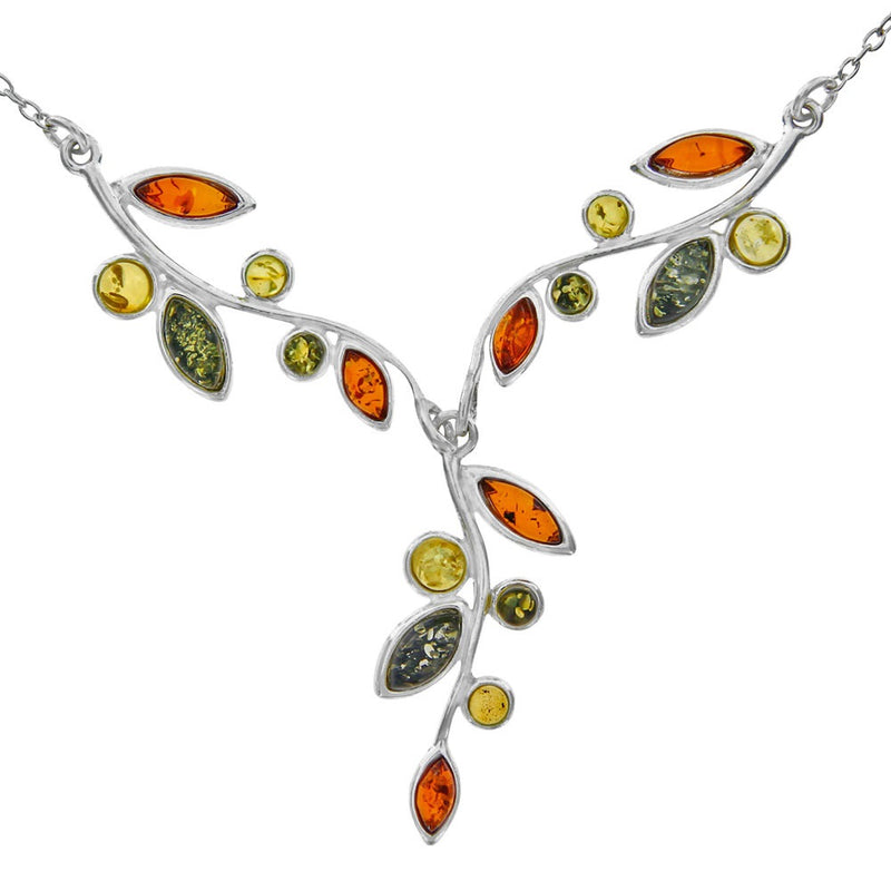 Collar de ámbar y plata 925