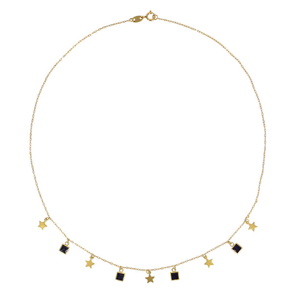 Collar Estrellas Oro de 18k