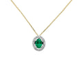 Collar Oro blanco de 18 quilates y Diamante con Tanzanita