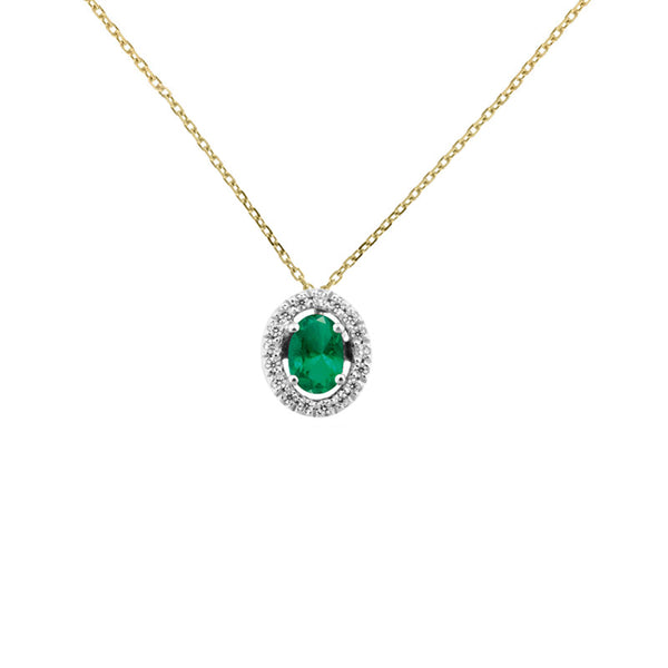 Collar Oro blanco de 18 quilates y Diamante con Tanzanita