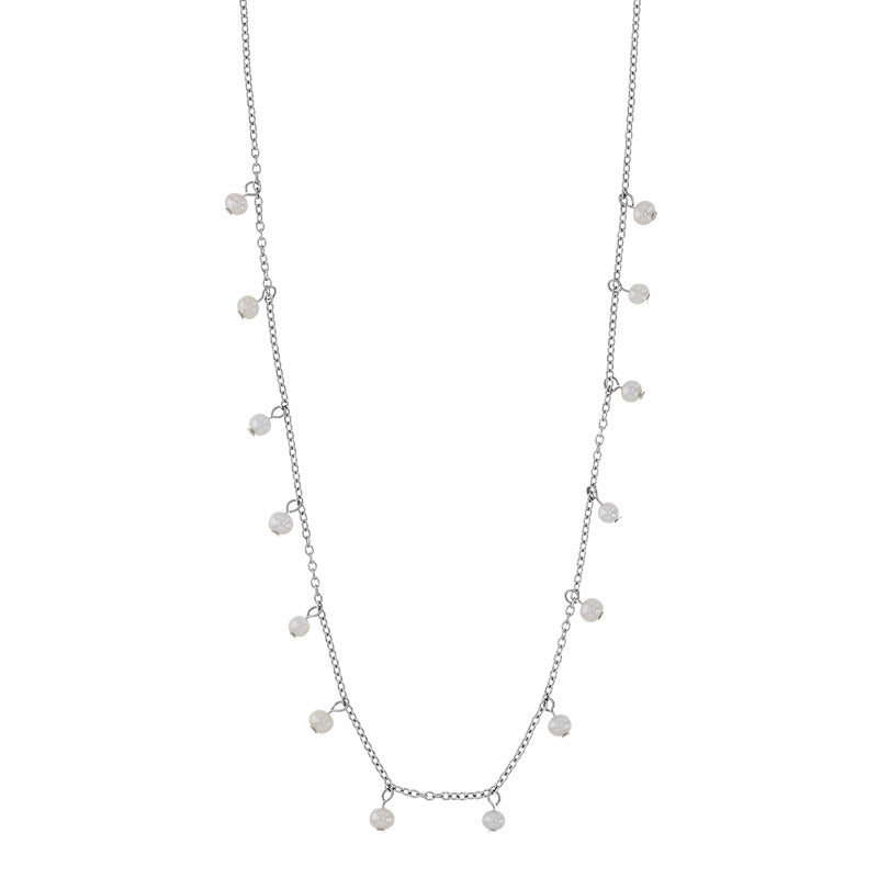 Collar Plata 925 rodiada con Perlas de agua dulce