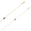 Pulsera infantil de oro con mariposa