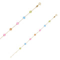 Pulsera de oro con piedra azul