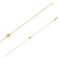 Pulsera de oro con piedra talla cojin