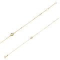Pulsera de oro con piedra talla cojin