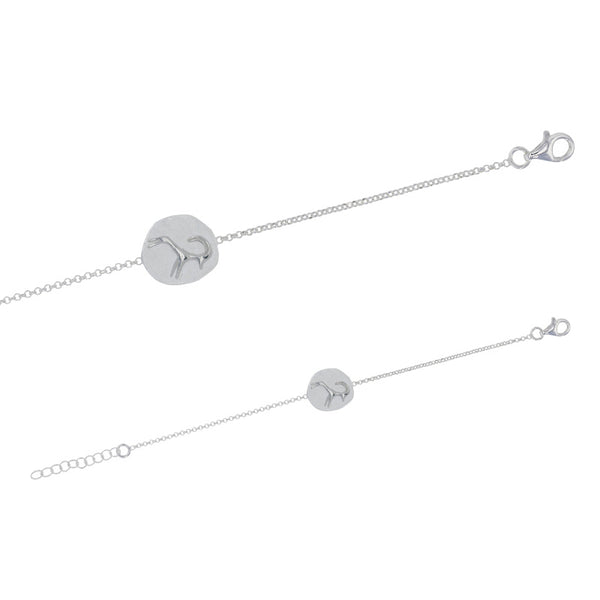 Pulsera de plata con gacela