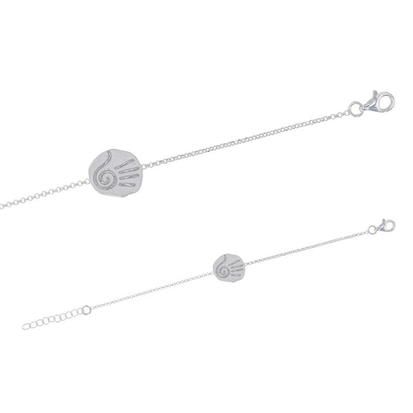 Pulsera de plata con mano