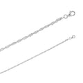 Pulsera de plata cadena singapur