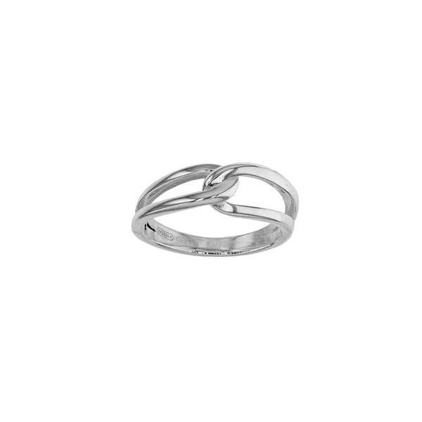Sortija Plata 925 entrelazada