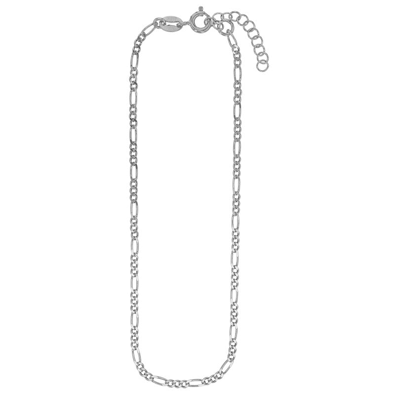 Tobillera Plata 925 Eslabón figaro